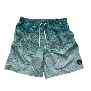 Chubbies The Whale Sharks 7" Classic Swim Trunks Stripe Spots Drawstring Blue XL